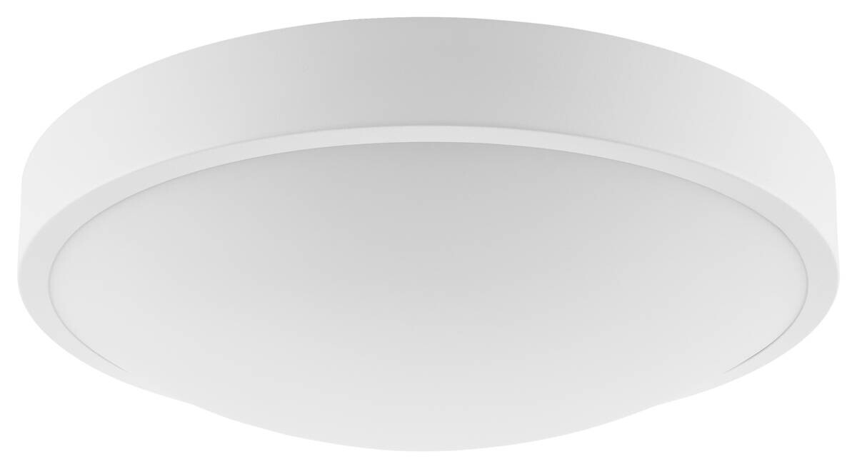 Lamkur Deckenleuchte weiß Stahl Glas B/H/L: ca. 37x8x37 cm E27 2 Brennstellen