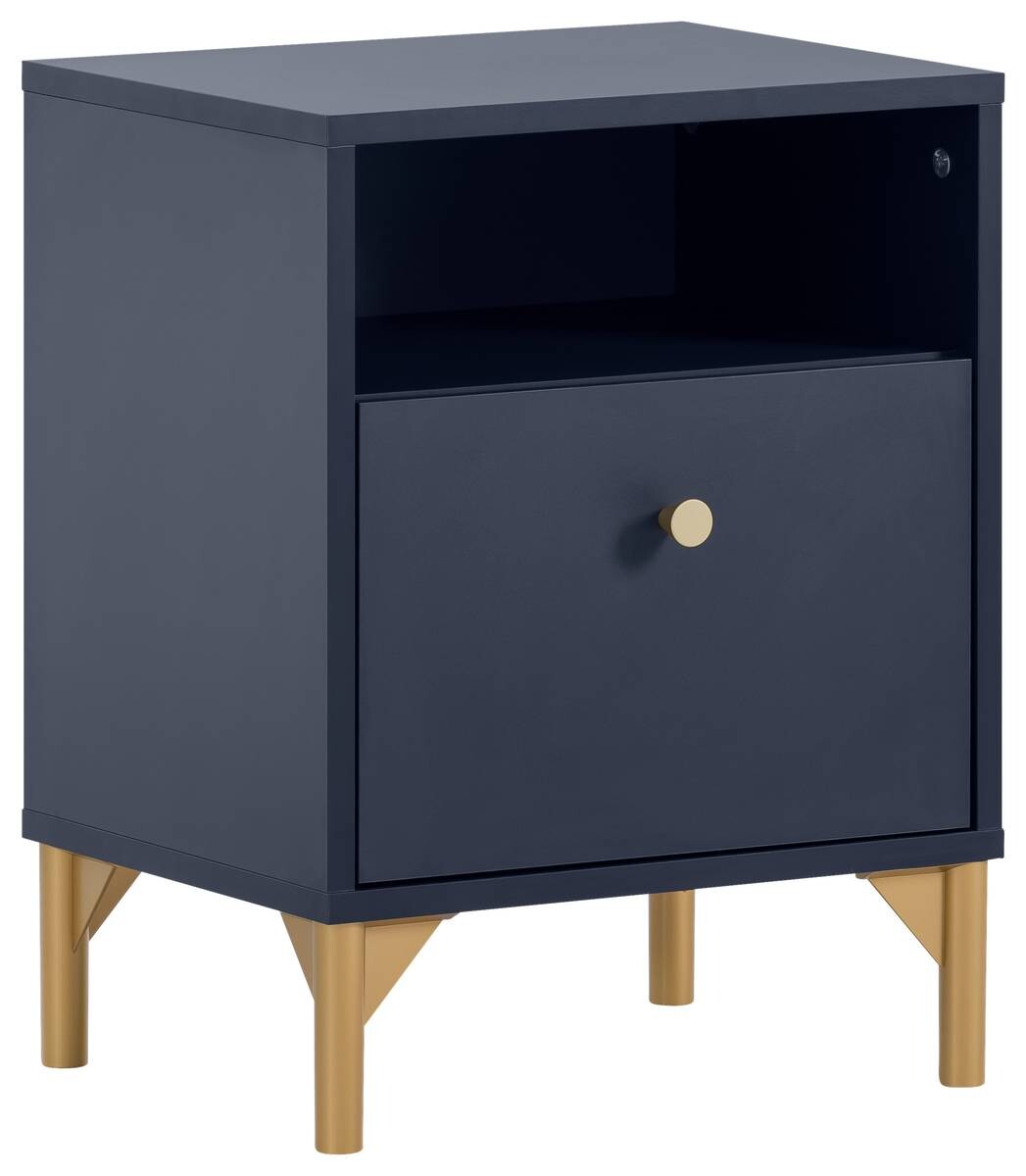 Nachtkonsole Alfa blau B/H/T: ca. 40,3x53,2x33,5 cm