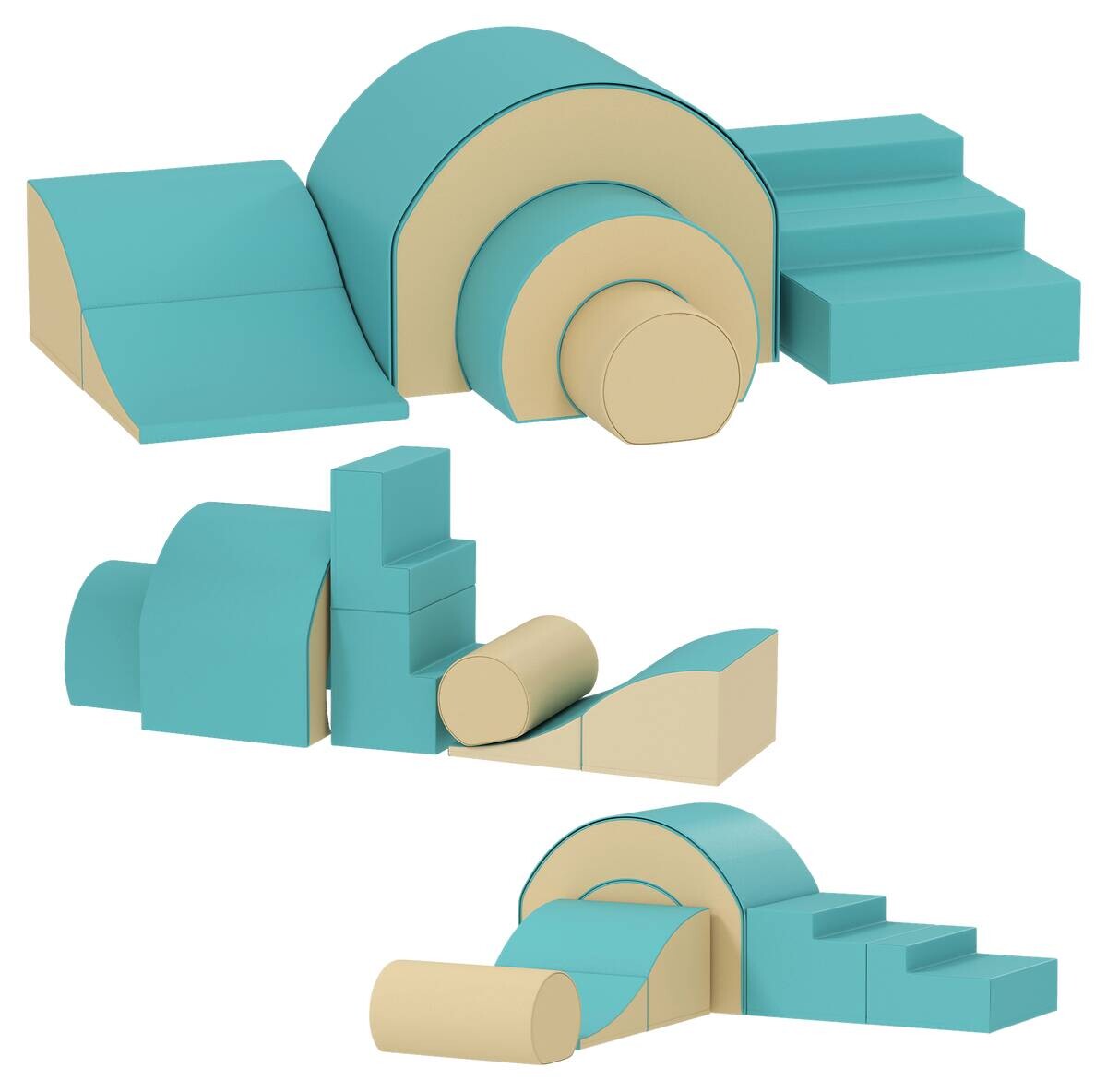 AIYAPLAY Schaumstoffbausteine B/H/L: ca. 39x44x181 cm