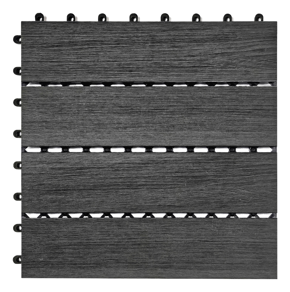 POCOline Terrassenfliese WPC, 6 Stück im Paket grau B/L: ca. 30x30 cm