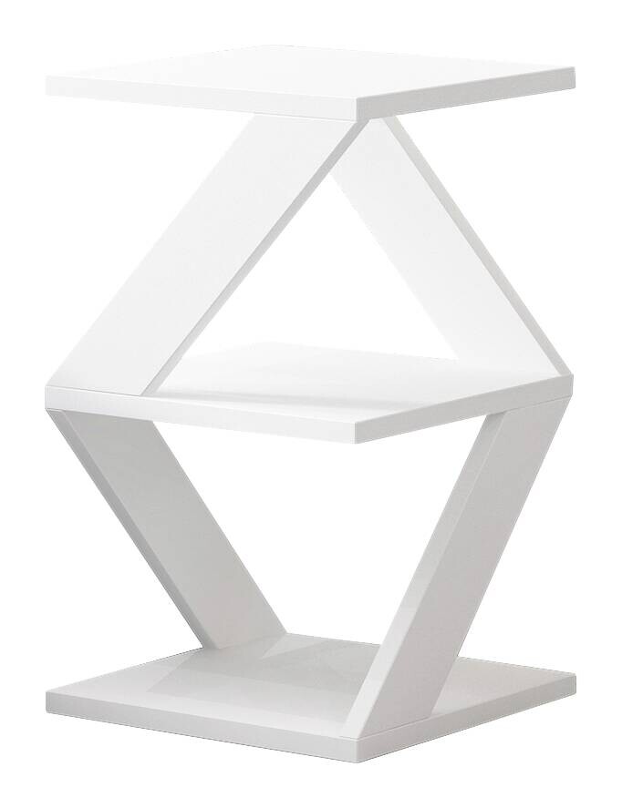 Beistelltisch Tulpe weiß Spanplatte B/H/T: ca. 29,6x54,2x29,6 cm