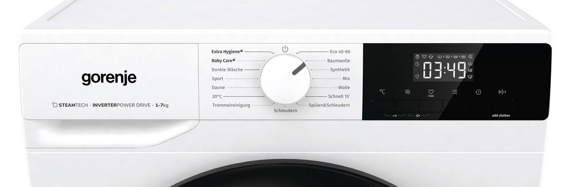 Gorenje Waschmaschine W1NHEI74SAPS/DE weiß B/H/T: ca. 60x85x47 cm ca. 7 kg