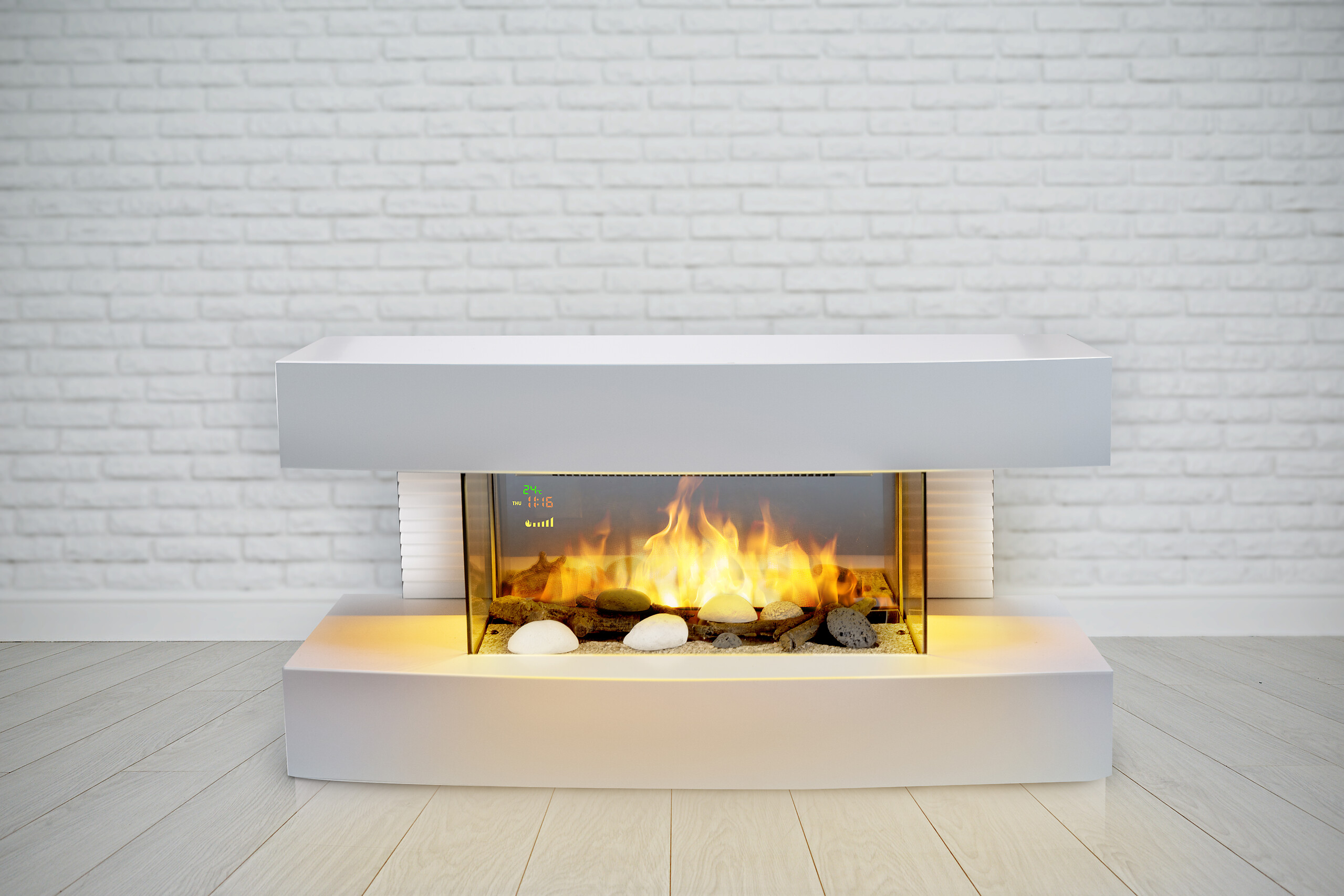 Elektrokamin weiß B/H/L: ca. 20x41,5x81 cm ca. 2000 W