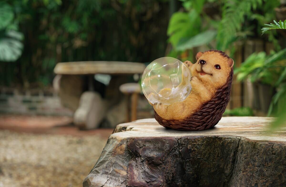 LED-Solarleuchte 5293503 braun Kunststoff B/H/L: ca. 17x14,5x12 cm