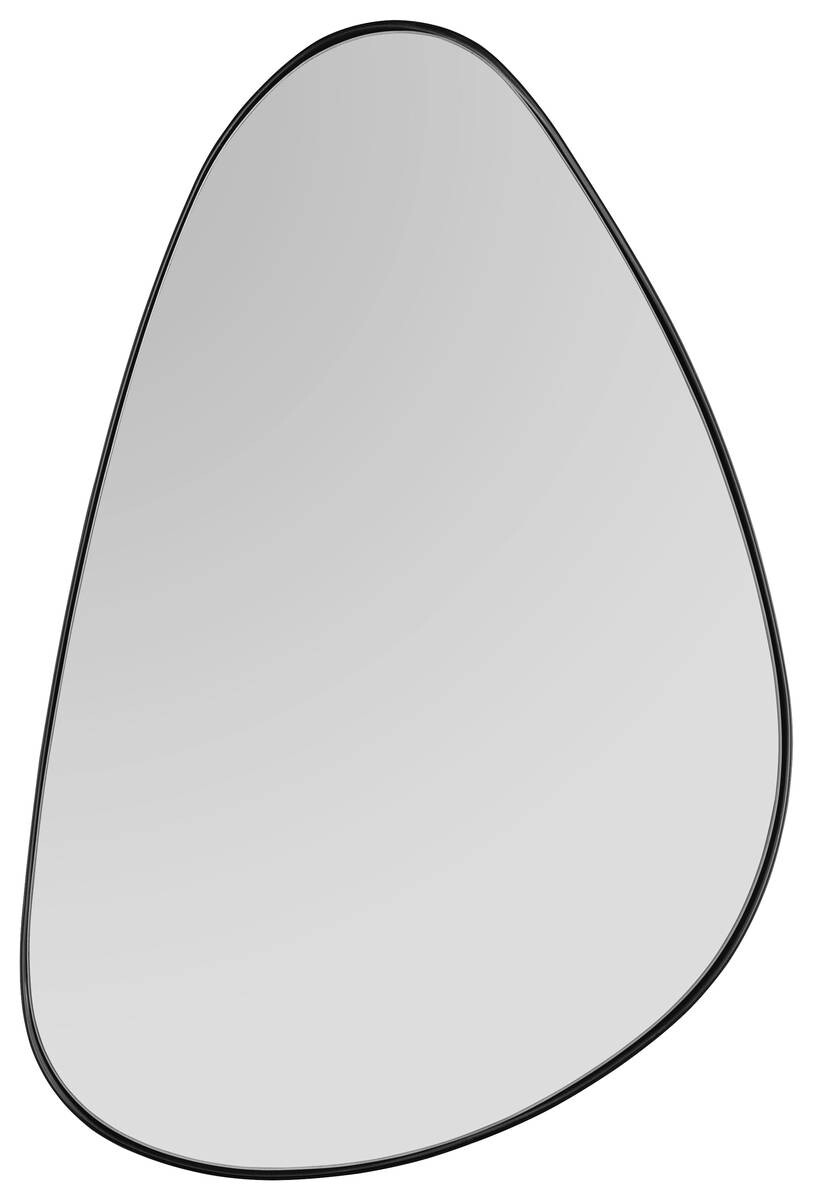 Metallspiegel Britta schwarz Metall B/H/T: ca. 35x50x3 cm