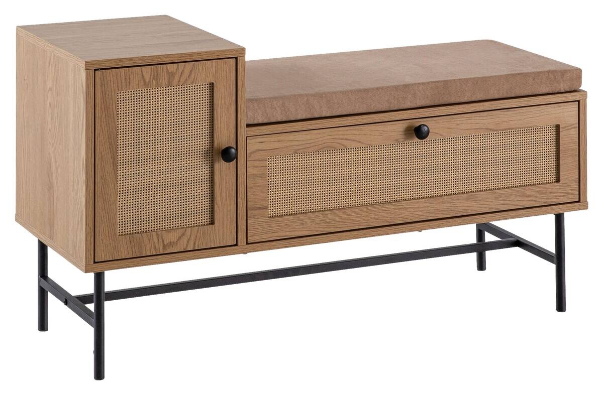 Schuhbank natur Eiche Optik B/H/T: ca. 100x60x38 cm