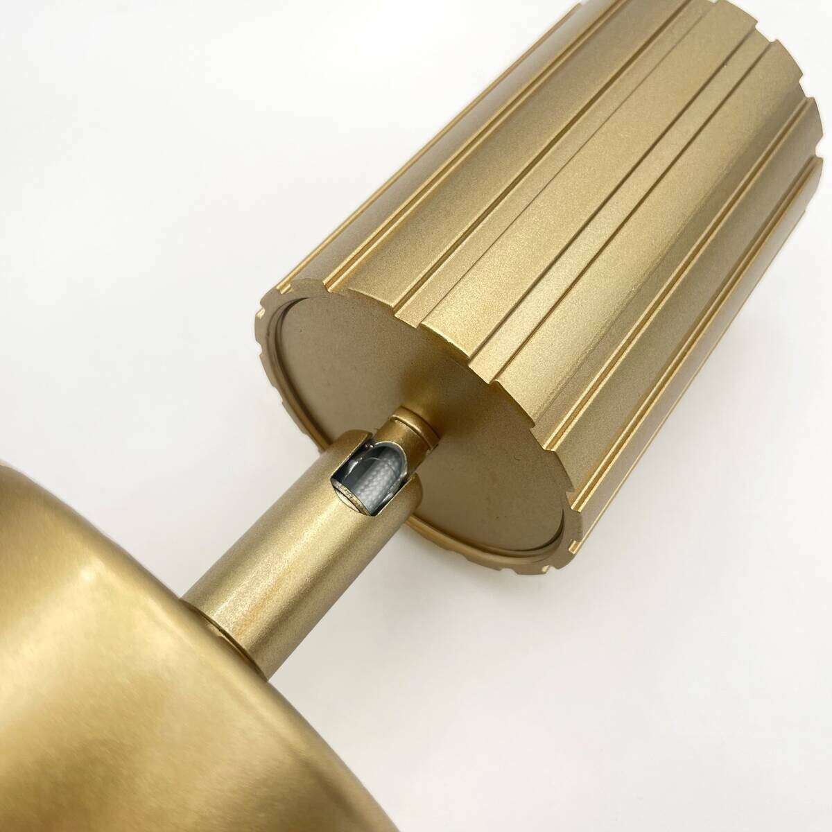 Lamkur Wandleuchte Prisma gold Stahl B/H/L: ca. 8x16x8 cm GU10 1 Brennstellen