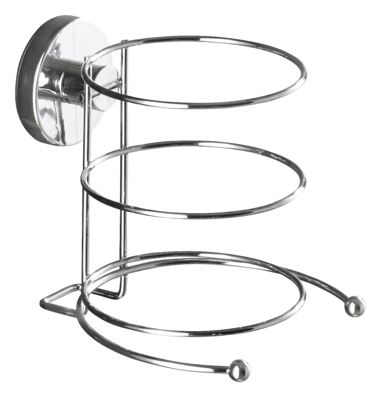 Haartrocknerhalter Chrom Stahl B/H/L: ca. 13,5x13,5x13 cm