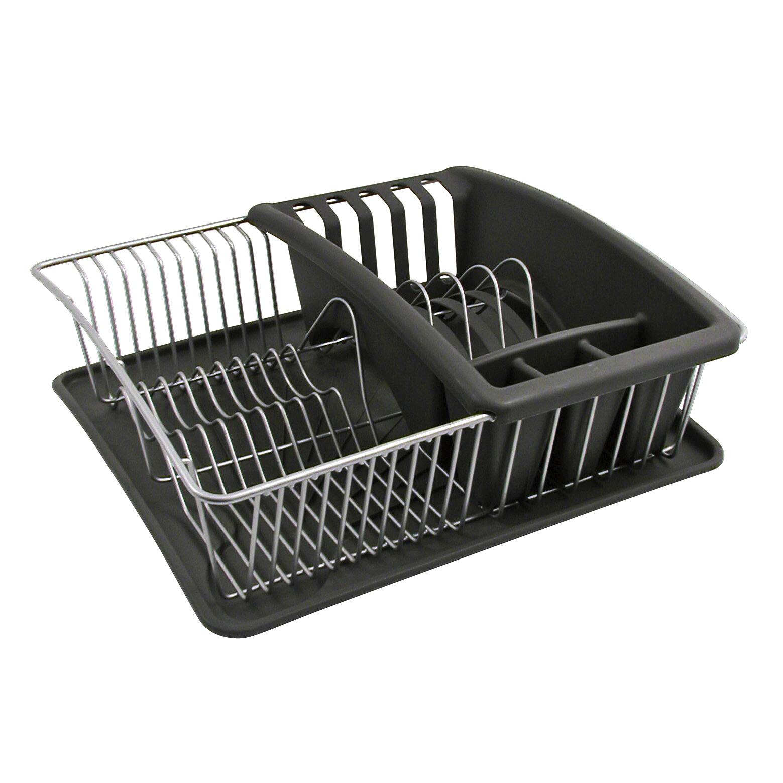 Metaltex Spülkorb grau Metall B/H/L: ca. 36x12x32 cm