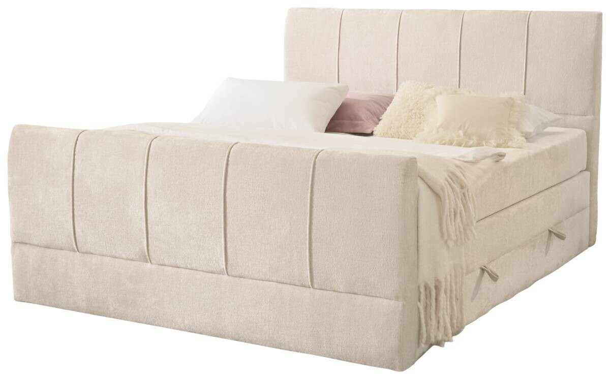 Boxspringbett Harmony creme Liegefläche B/L: ca. 180x200 cm