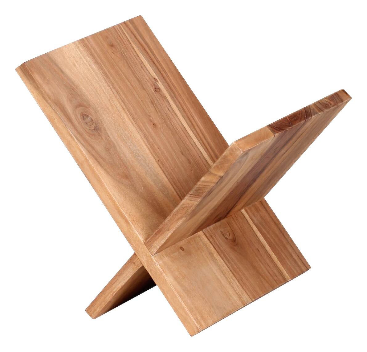 Zeitungsständer natur Akazie B/H/T: ca. 29x31x28 cm