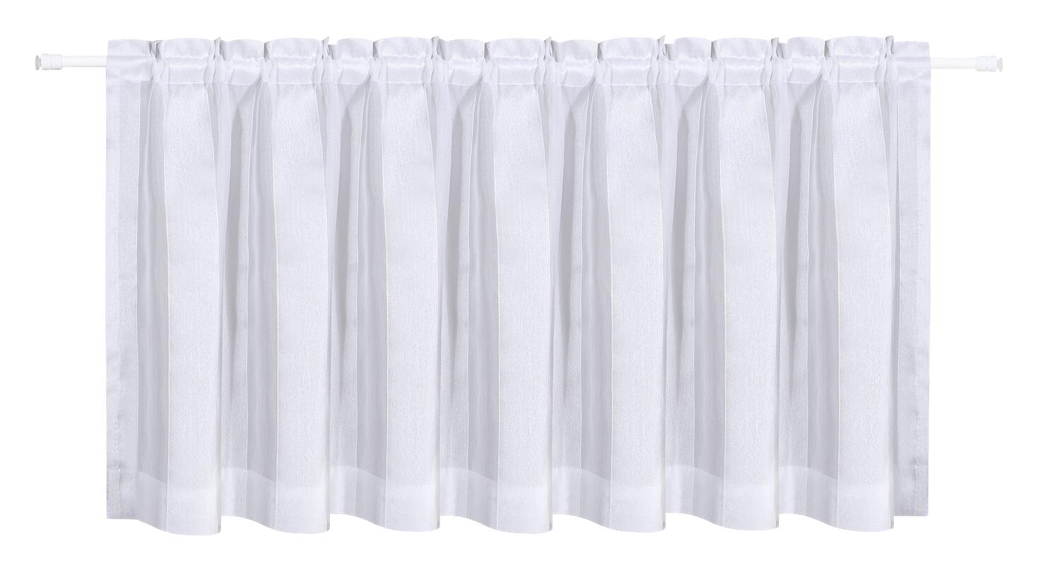 POCOline Scheibengardine weiß B/L: ca. 140x50 cm