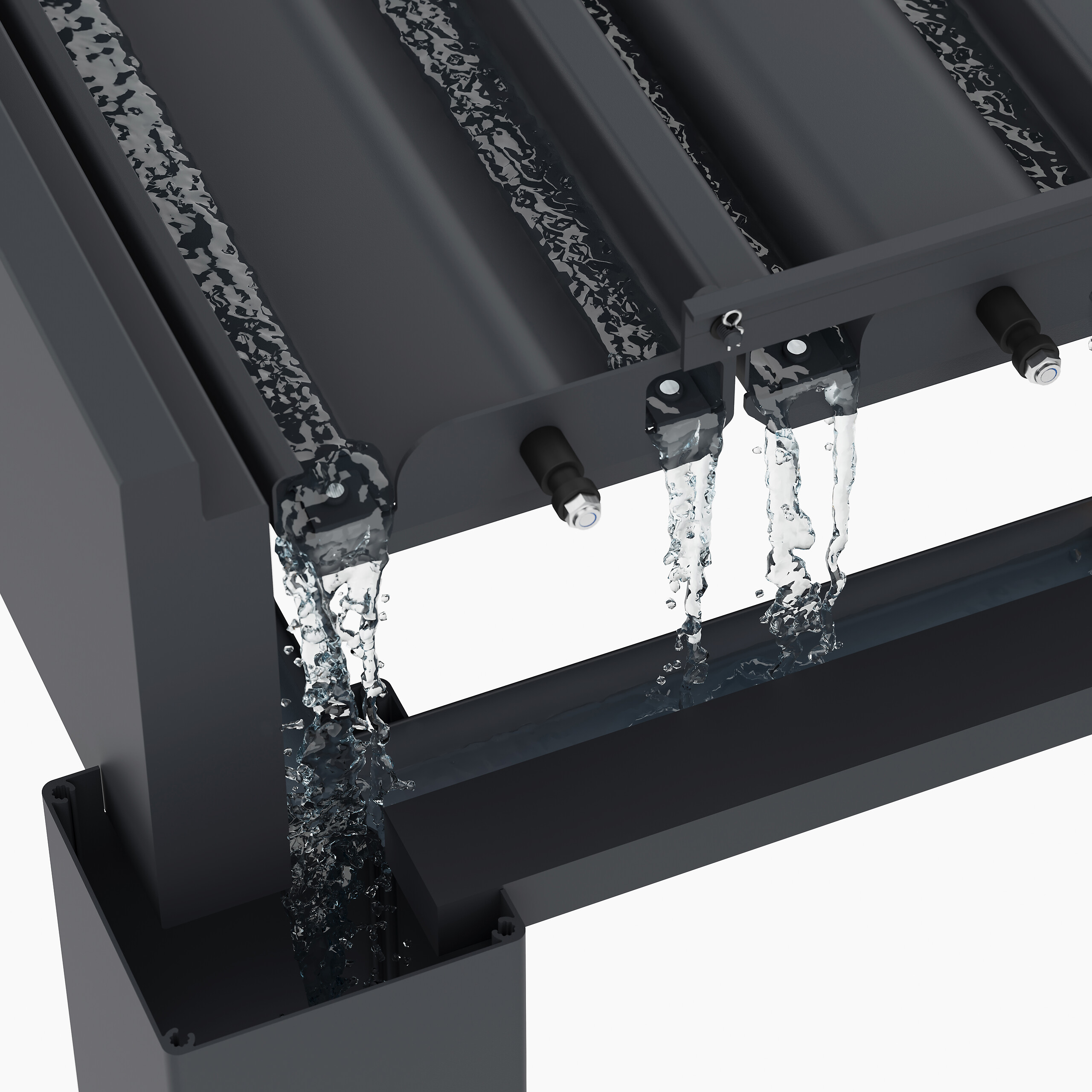 Paragon Outdoor Pergola Grand Tuscan anthrazit Aluminium B/H/L: ca. 599x256x370 cm