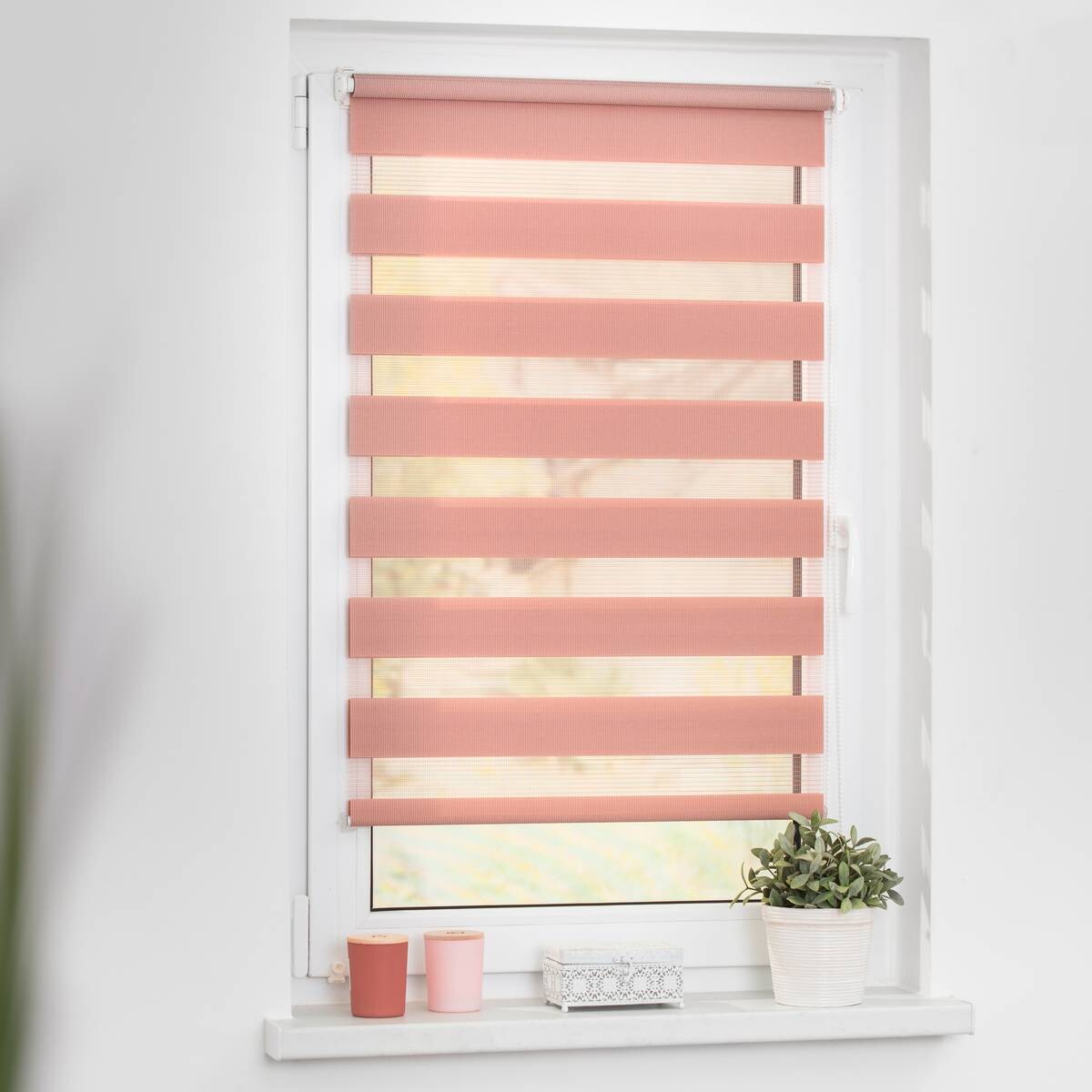 LICHTBLICK Doppelrollo Duo altrosa B/L: ca. 90x220 cm