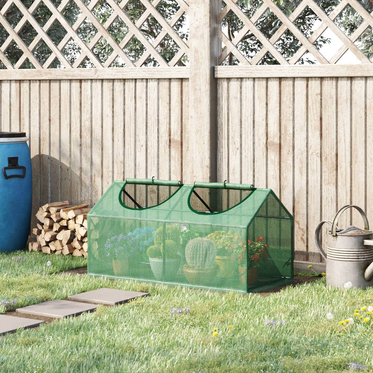 Outsunny Gewächshaus B/H/L: ca. 60x60x120 cm