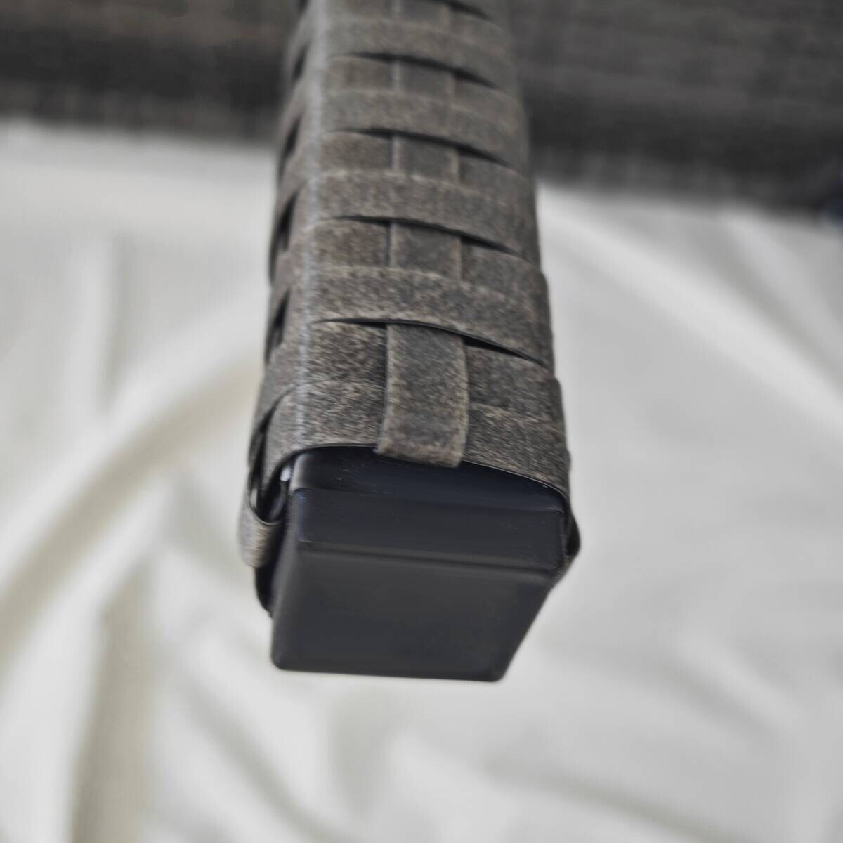 Outsunny Beistelltisch grau Polyrattan B/H/L: ca. 50x100x74 cm