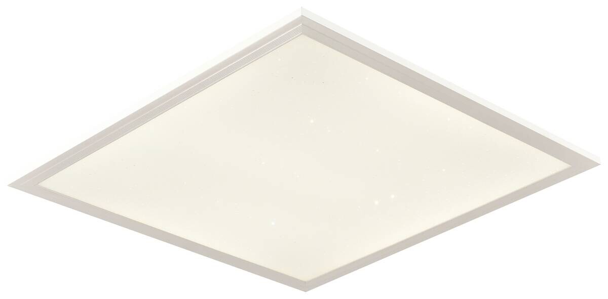 Nolo Deckenleuchte Starry weiß Metall Kunststoff B/H/L: ca. 39,5x6,5x39,5 cm