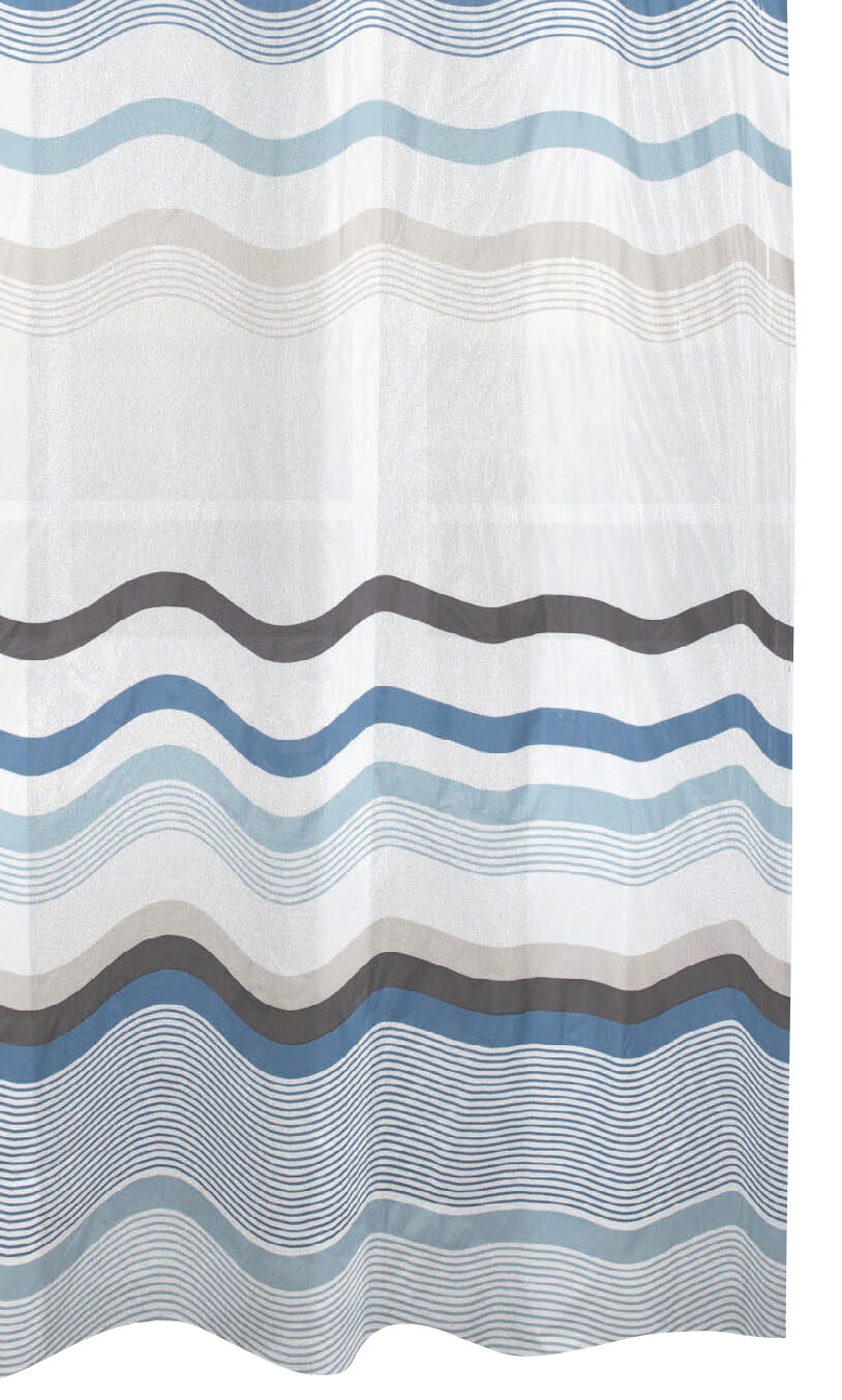 Acus Duschvorhang Wave Polyethylen (recycelt) B/L: ca. 180x200 cm
