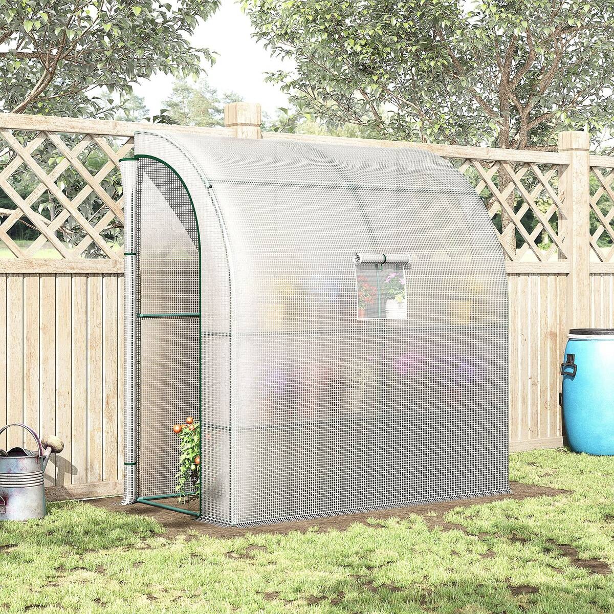 Outsunny Gewächshaus B/H/L: ca. 100x215x200 cm