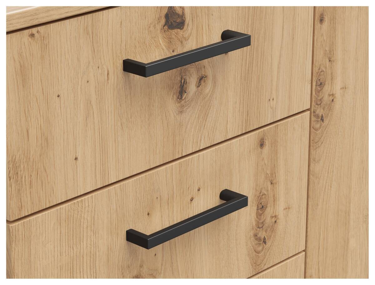 Kommode Multi-Stauraum Typ 28 Eiche Artisan Nachbildung B/H/T: ca. 120x83x40 cm