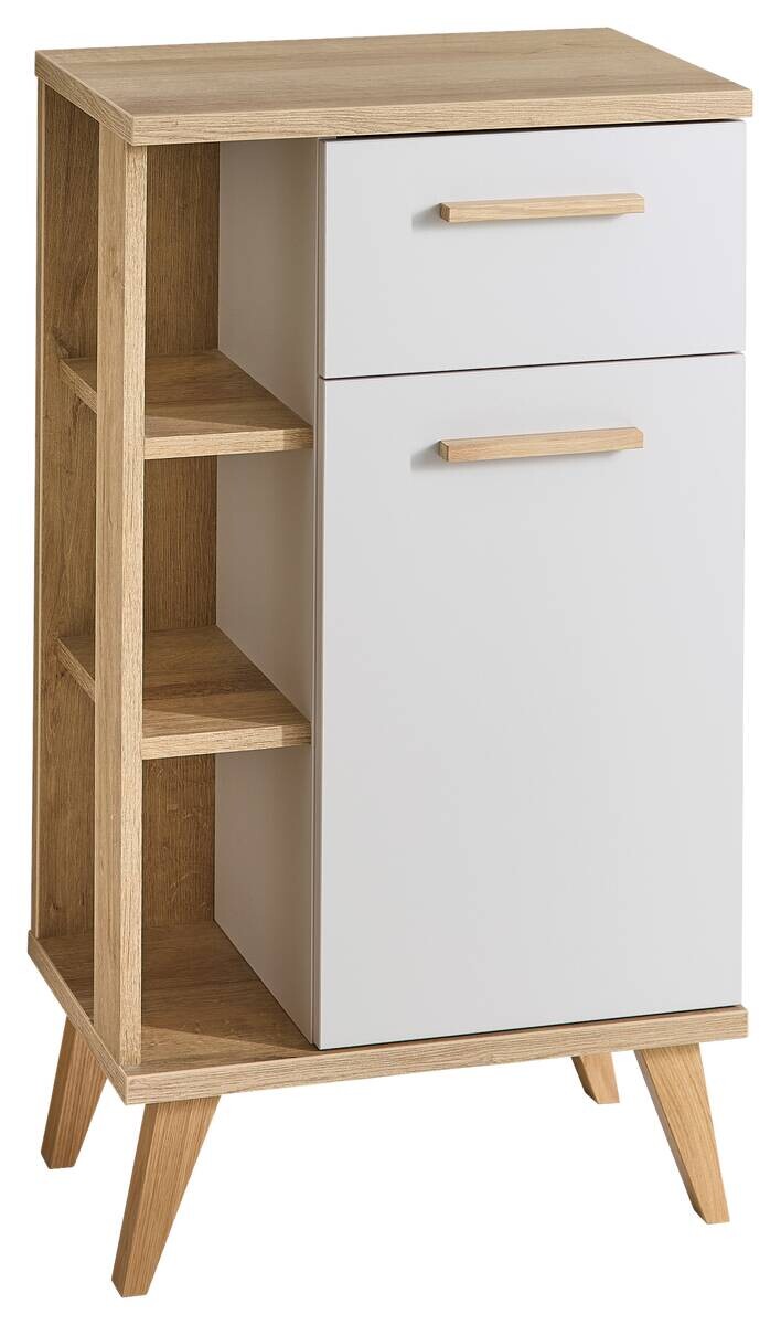 Badkommode Quickset 966 Rivera Eiche Nachbildung creme B/H/T: ca. 51x90x33 cm Badkommode Quickset 966 Rivera Eiche Nachbildung creme B/H/T: ca. 51x90x33 cm