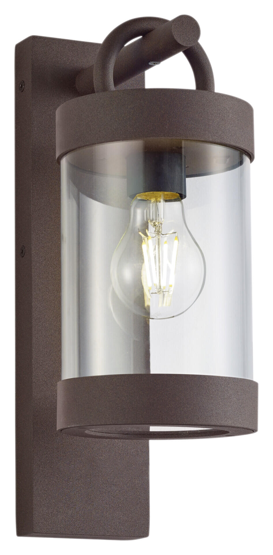 Außenleuchte 204160124 rostfarbig klar B/H: ca. 12x33 cm