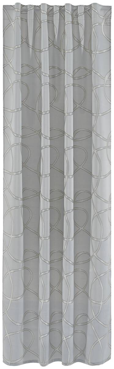 Kombivorhang Liane silber B/L: ca. 140x245 cm
