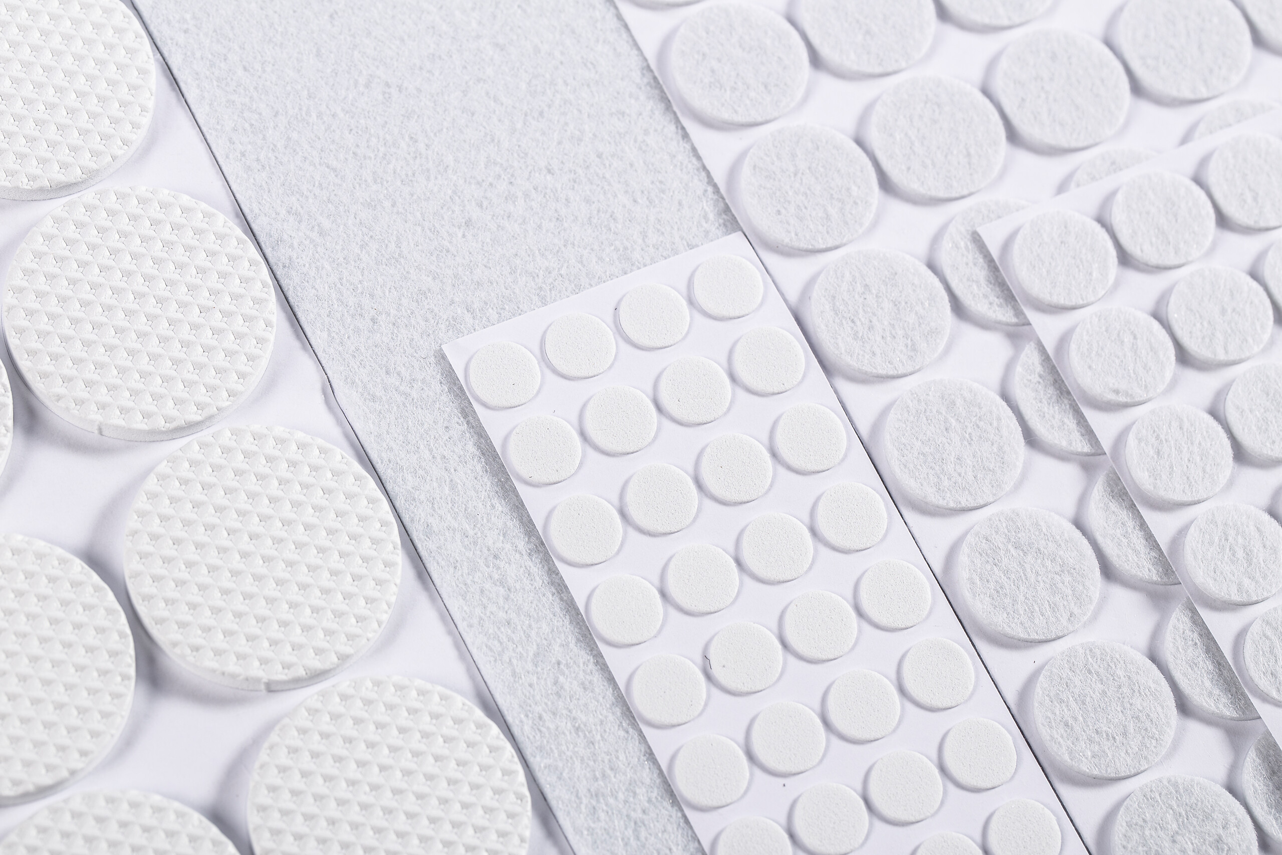 POCOline Filzgleiter weiß 131 tlg.