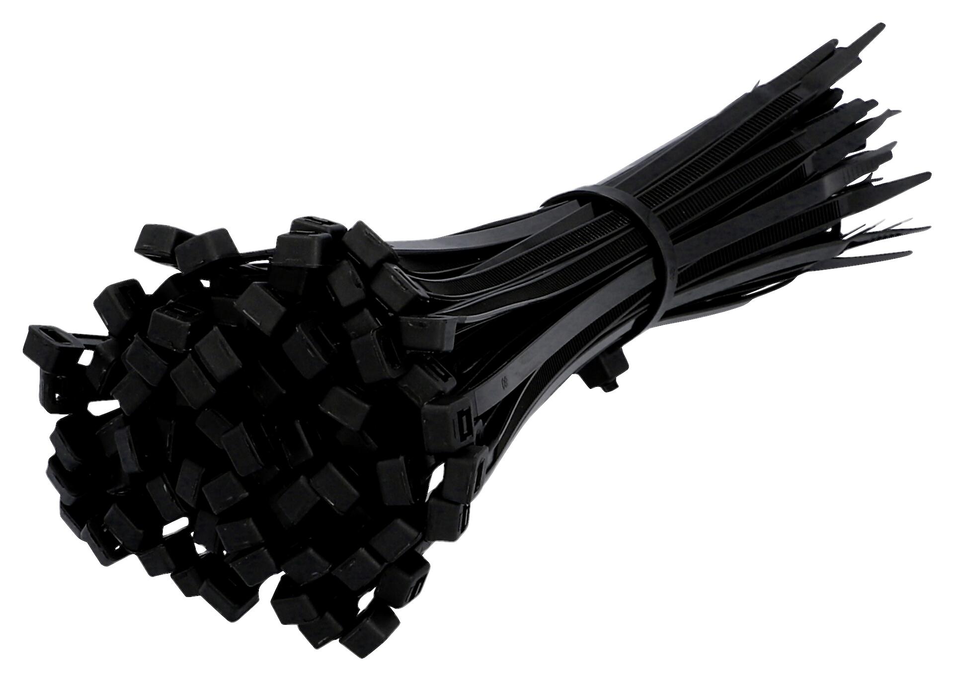 Kabelbinder schwarz 100 tlg.