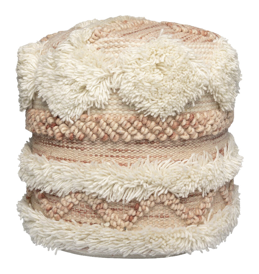 360 Living Hocker Bohist 200 rosa creme H/D: ca. 35x35 cm