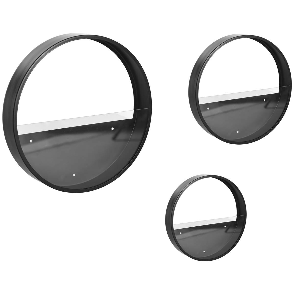 Outsunny Blumentöpfe-Set für die Wand schwarz Stahl B/H/L: ca. 30,5x5x30,5 cm