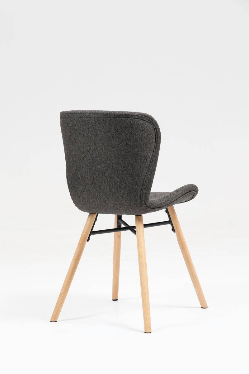 Stuhl Florenz anthrazit Microfaser B/H/T: ca. 47x80x52 cm