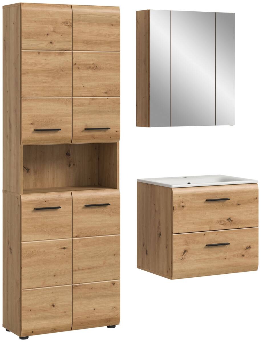 Badezimmer-Set Ice Artisan Oak Nachbildung B/H/T: ca. 135x185x46 cm