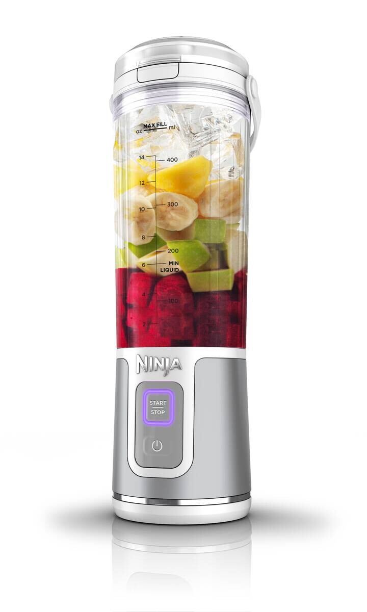 Ninja Standmixer weiß Kunststoff Edelstahl B/H/L: ca. 9x27x8,5 cm