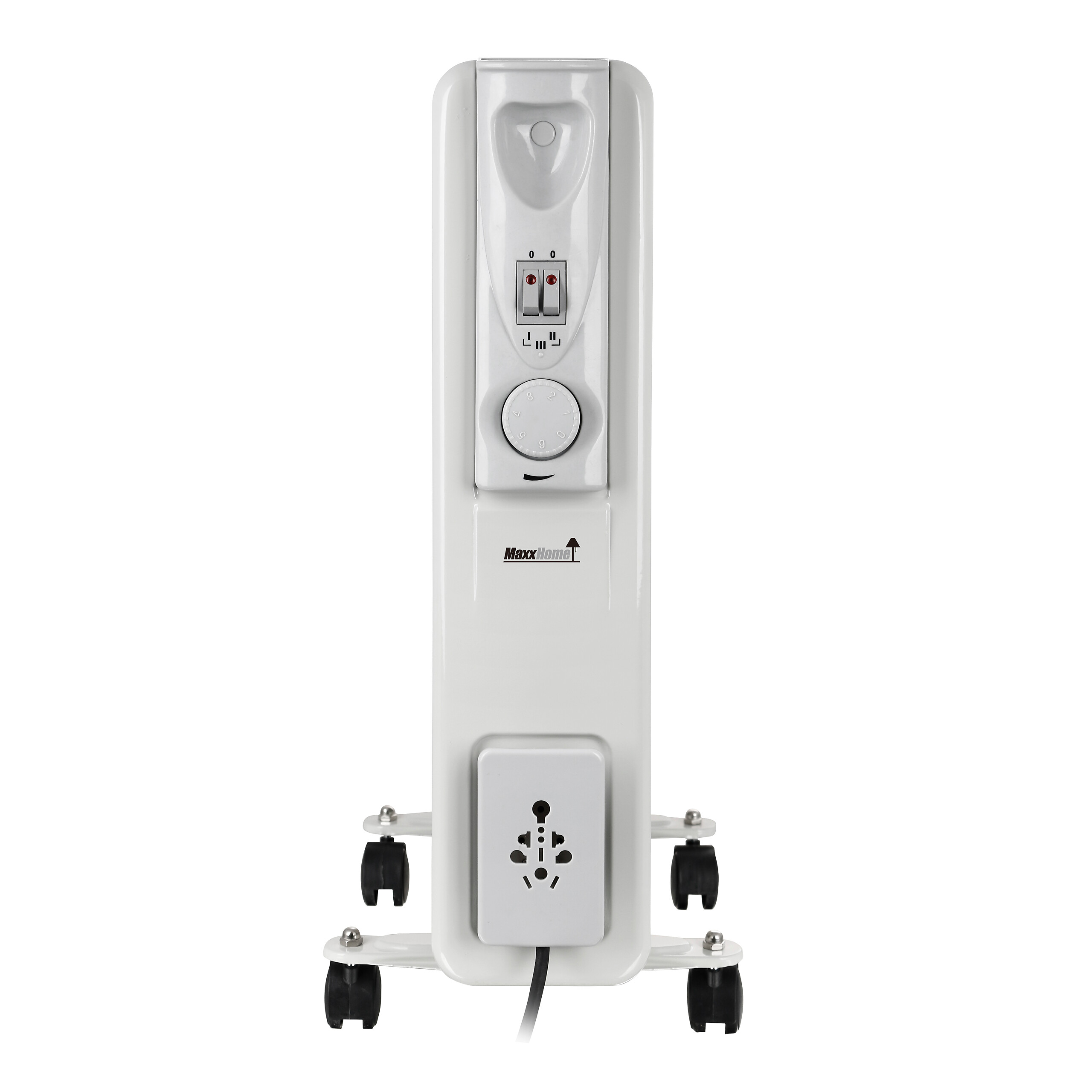 Ölradiator weiß Kunststoff Metall B/H/L: ca. 24x54,5x45 cm ca. 2000 W