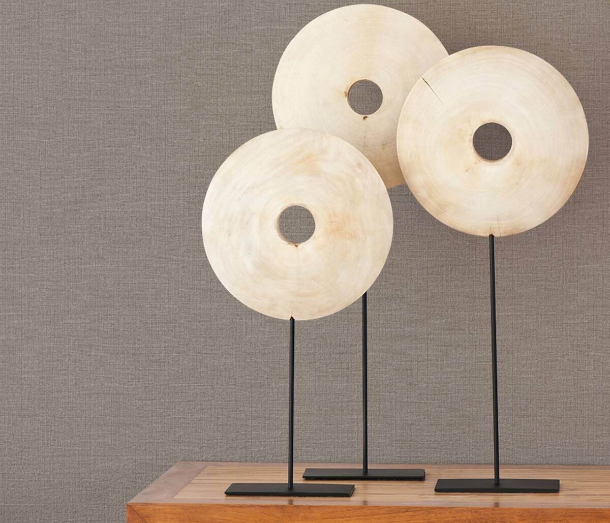 Erismann Vliestapete Struktur dunkelgrau B/L: ca. 53x1005 cm