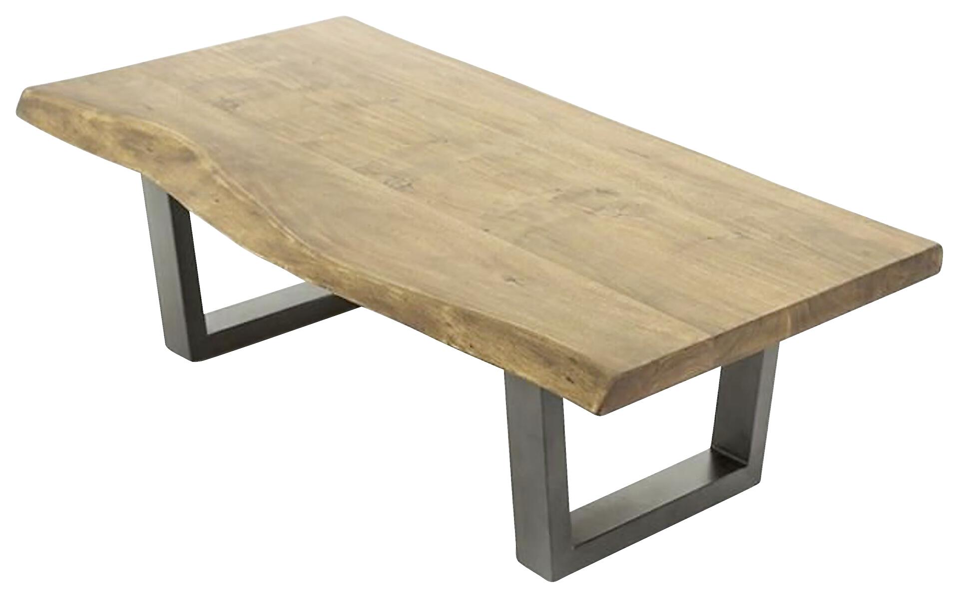 byLIVING Couchtisch JUDY natur schwarz Akazie Metall B/H/T: ca. 120x45x60 cm