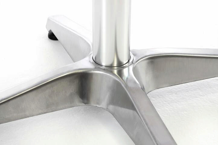 VCM Stehtisch silber Alu H/D: ca. 115x60 cm