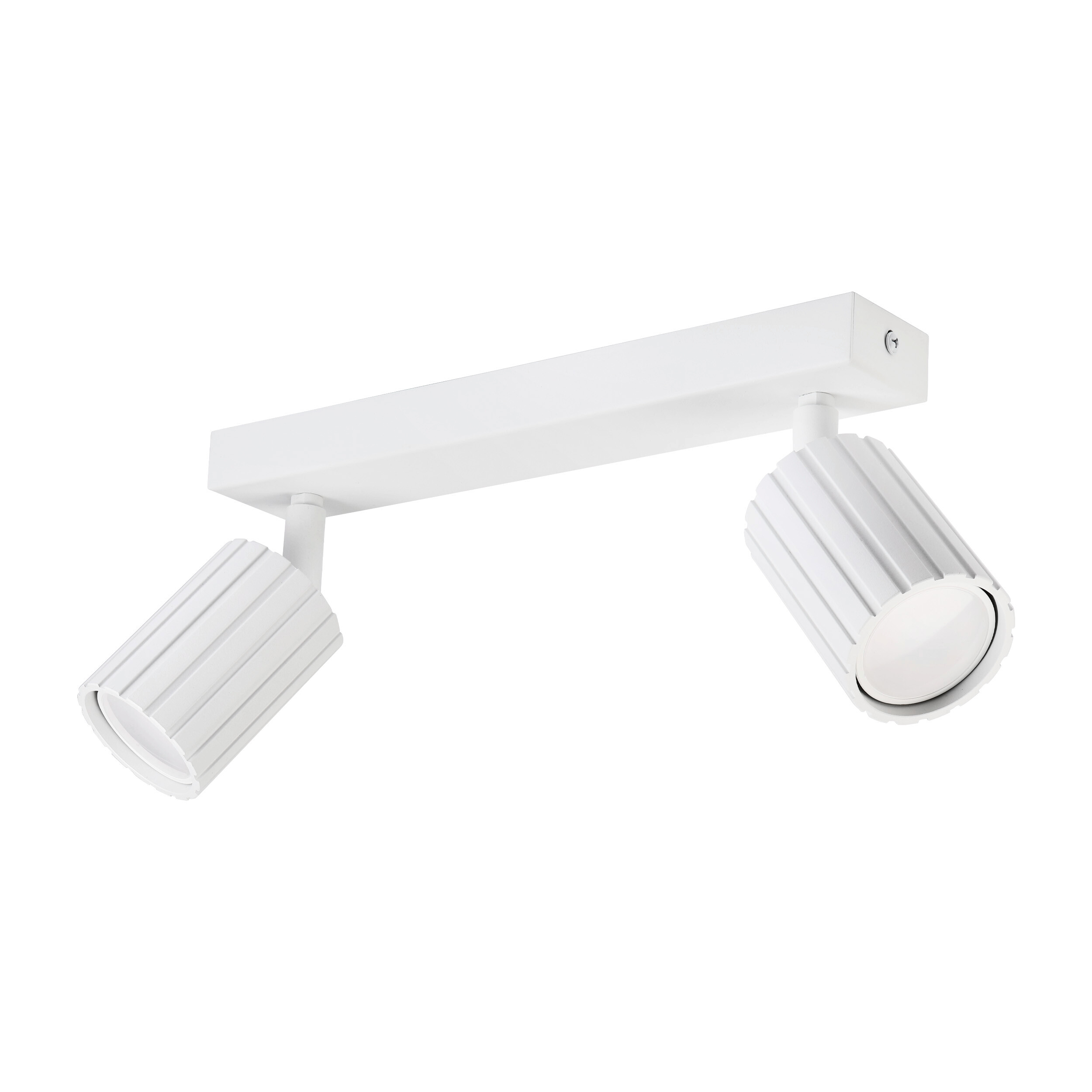 Lamkur Strahler Prisma weiß Stahl B/H/L: ca. 6,5x16,5x30 cm 2 Brennstellen