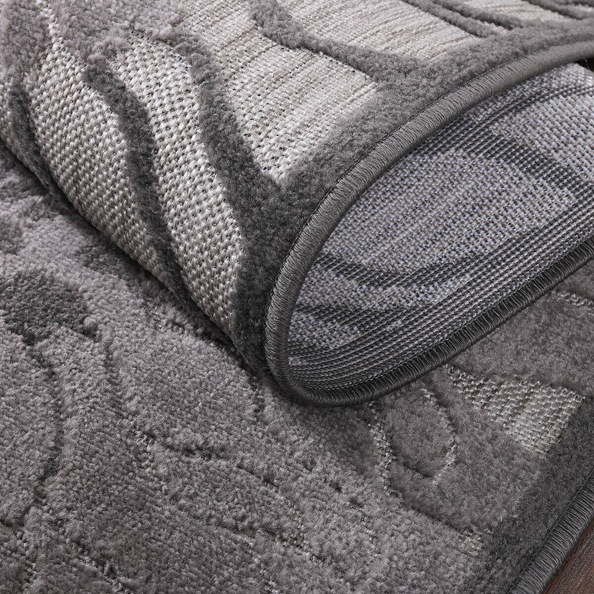 Sanat Outdoorteppich FLORAL grau B/L: ca. 240x330 cm