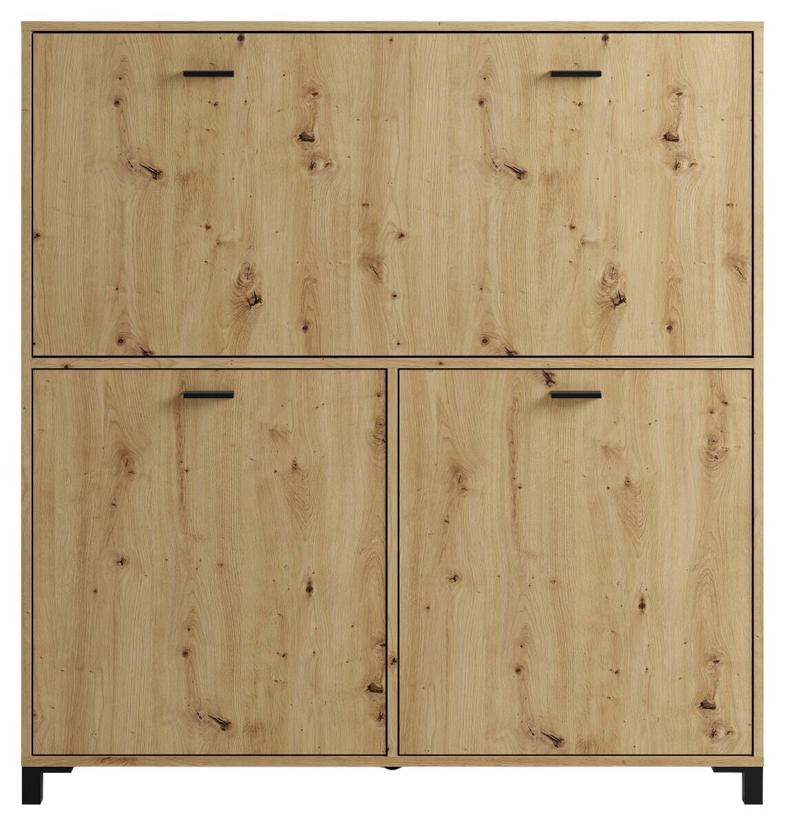 Sekretär MONTANA Eiche schwarz B/H/T: ca. 120x127x40 cm