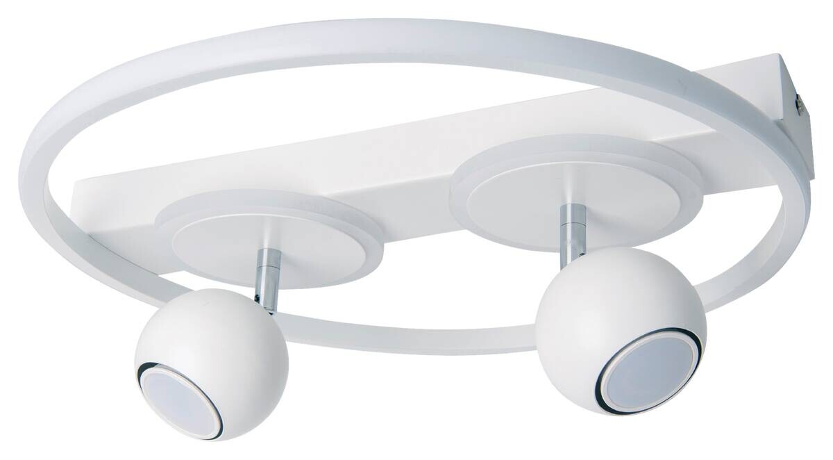 Näve Leuchten Deckenleuchte 1382823 weiß Metall Kunststoff B/H/T: ca. 40x15,5x40 cm GU10 2 Brennstellen