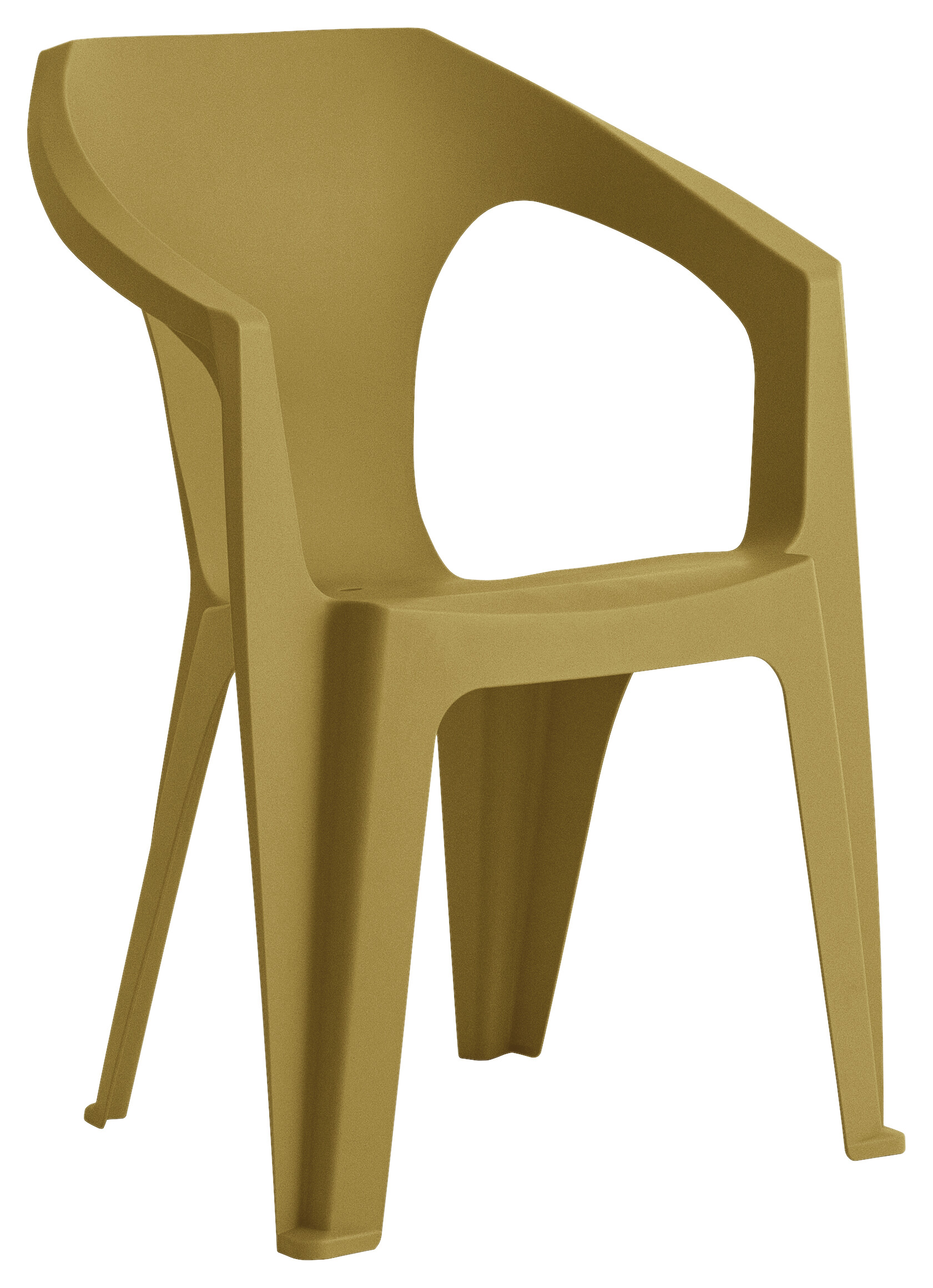 Toomax Stapelstuhl Marina ocker Kunststoff B/H/L: ca. 55x83x59 cm