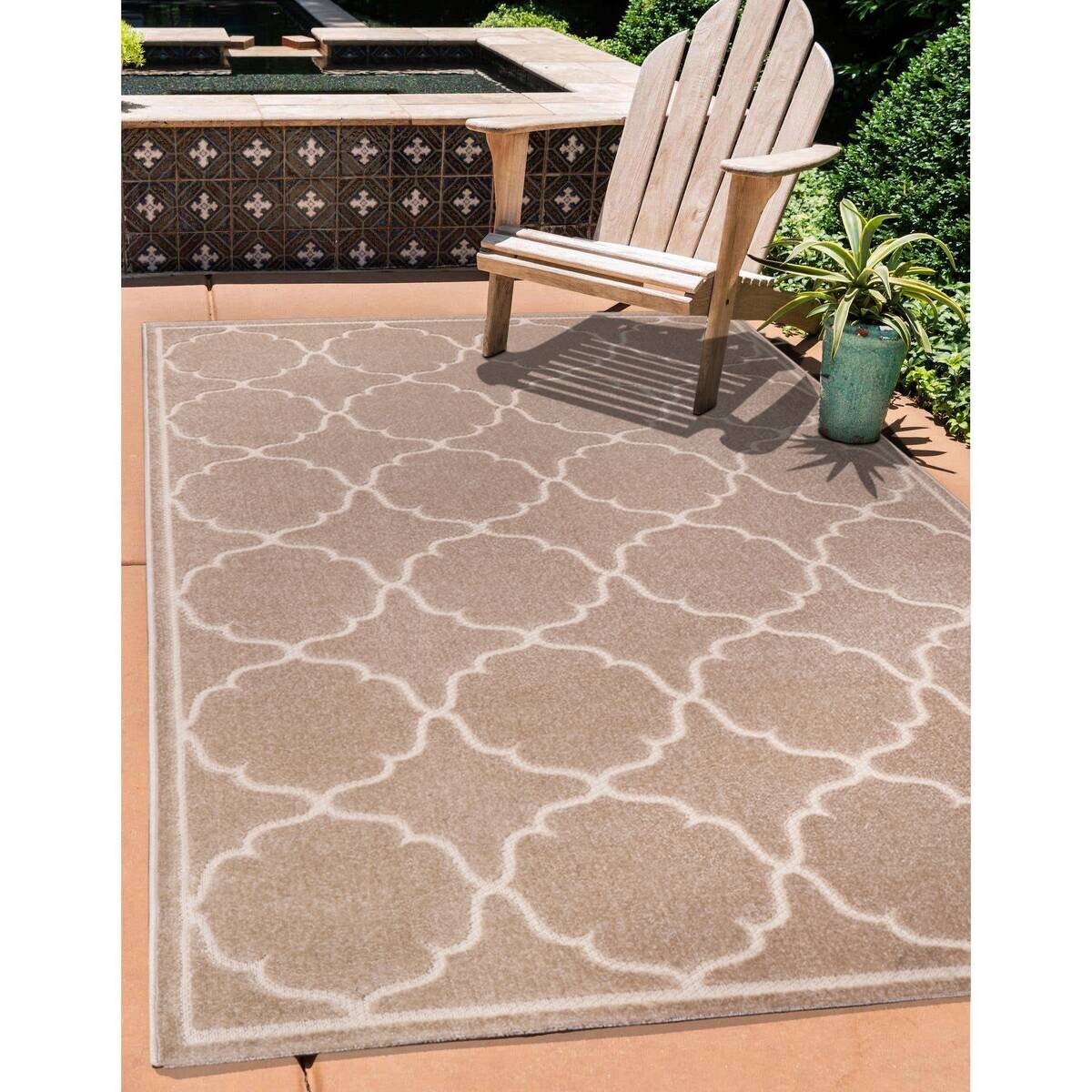 Sanat Outdoorteppich BERLIN beige B/L: ca. 140x200 cm