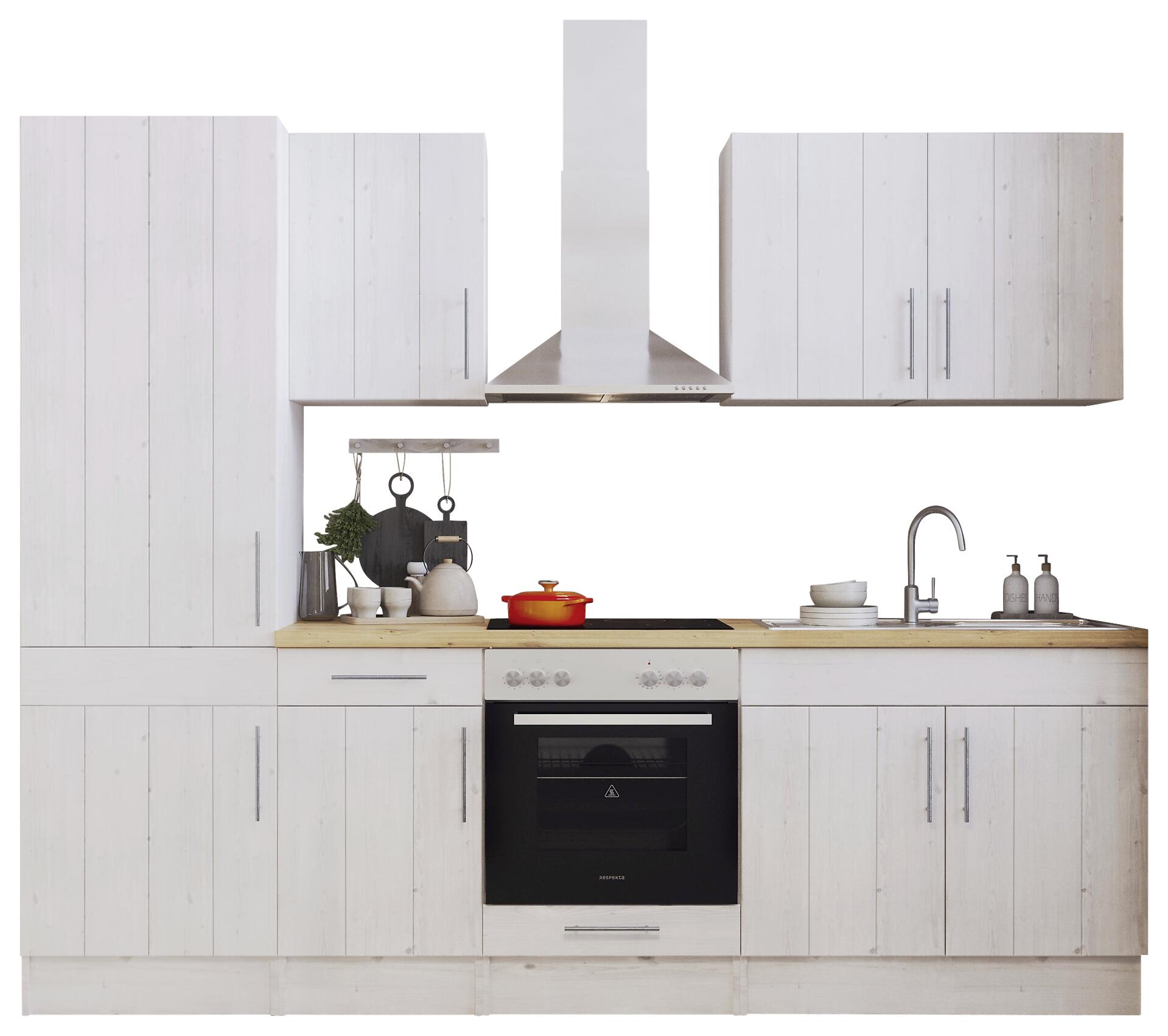 Respekta Küchenblock Premium weiß matt B/H/T: ca. 270x211x60 cm