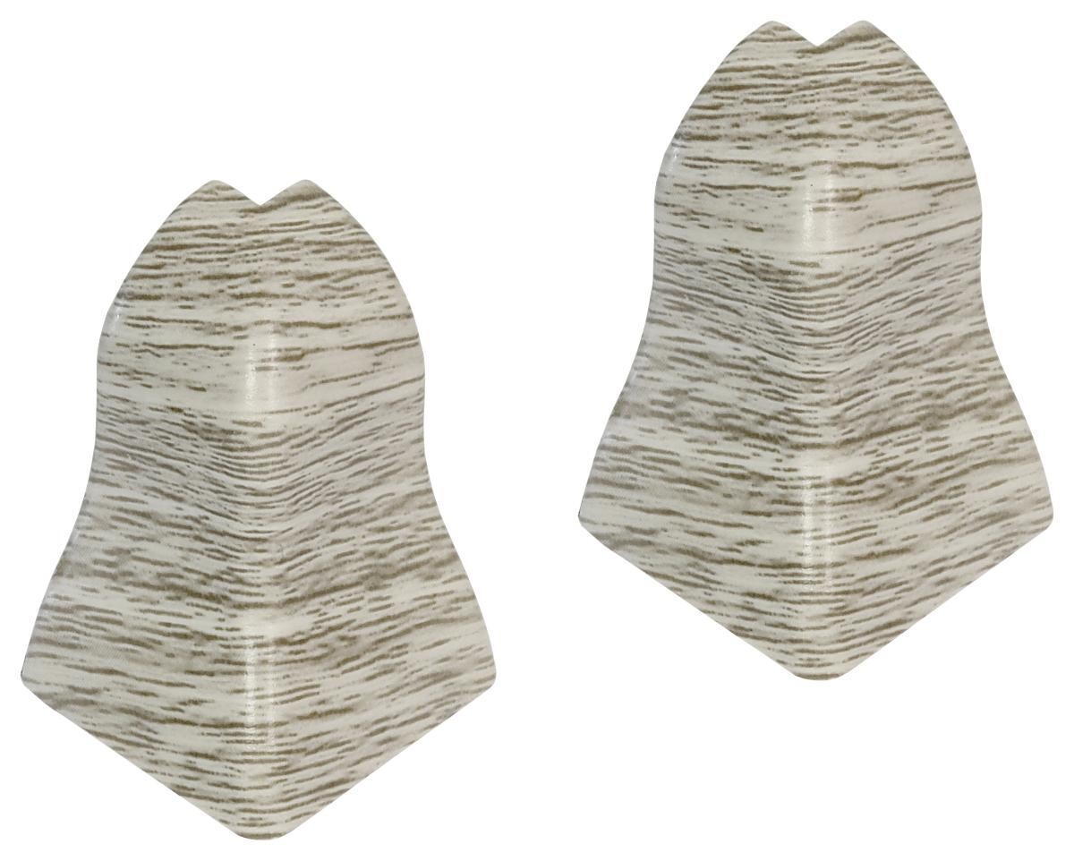 Außenecke Eiche L/B/H: ca. 3,24x3,24x4,71 cm