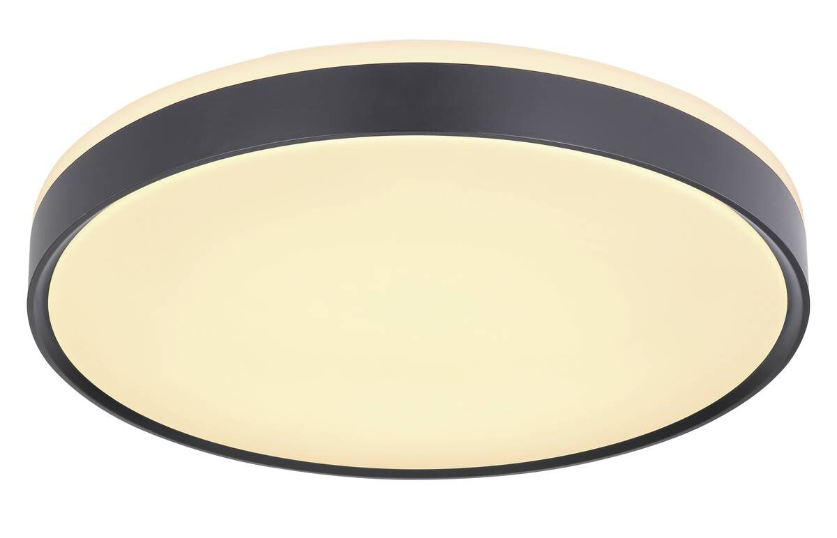 GLOBO Deckenleuchte SONNY 41587-24 schwarz weiß Metall Kunststoff H/D: ca. 9x49 cm