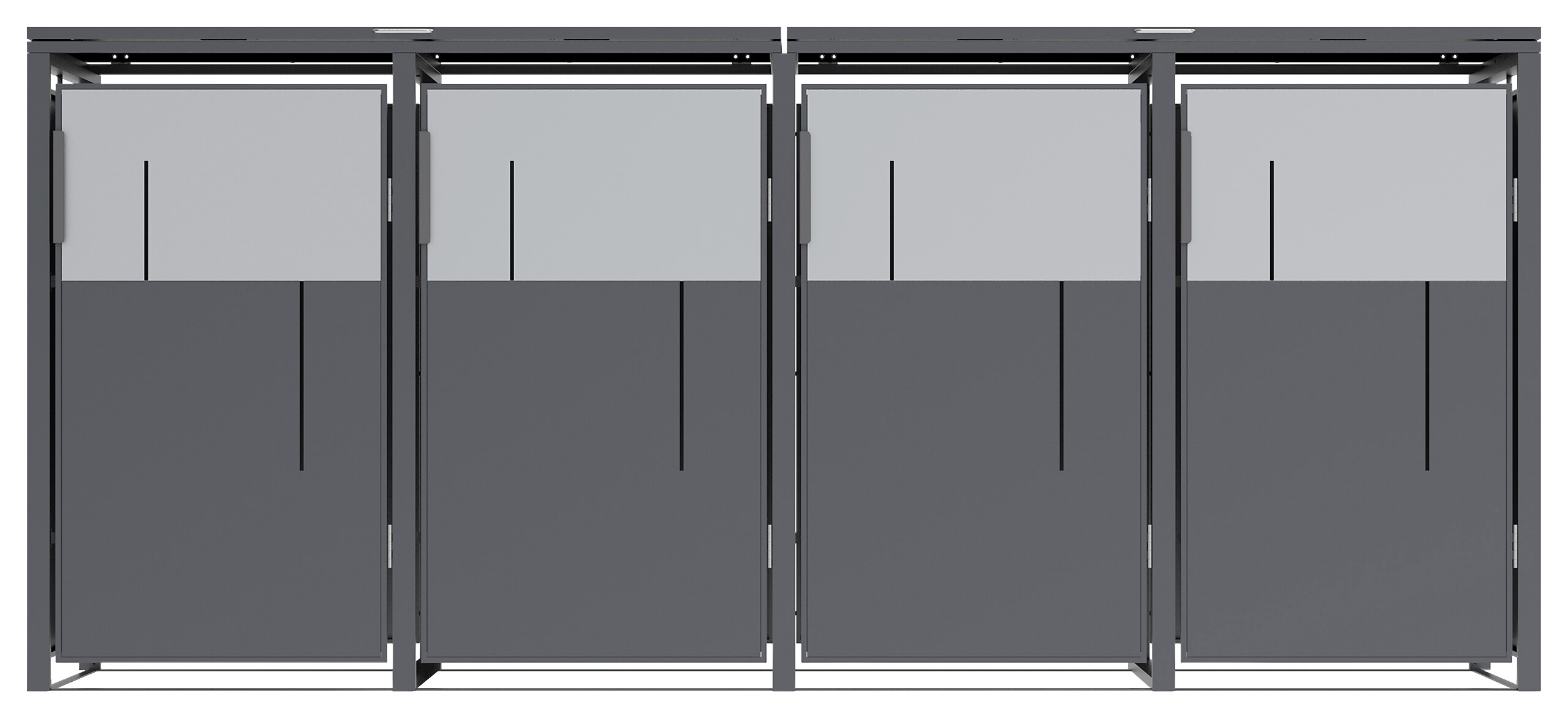 Westmann Mülltonnenbox Tonus anthrazit B/H/L: ca. 265x116x80 cm