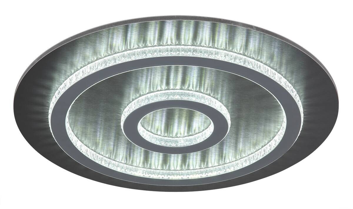 GLOBO LED-Deckenleuchte mattschwarz anthrazit hellgrau Kunststoff Metall H/D: ca. 5,5x45 cm 1 Brennstellen