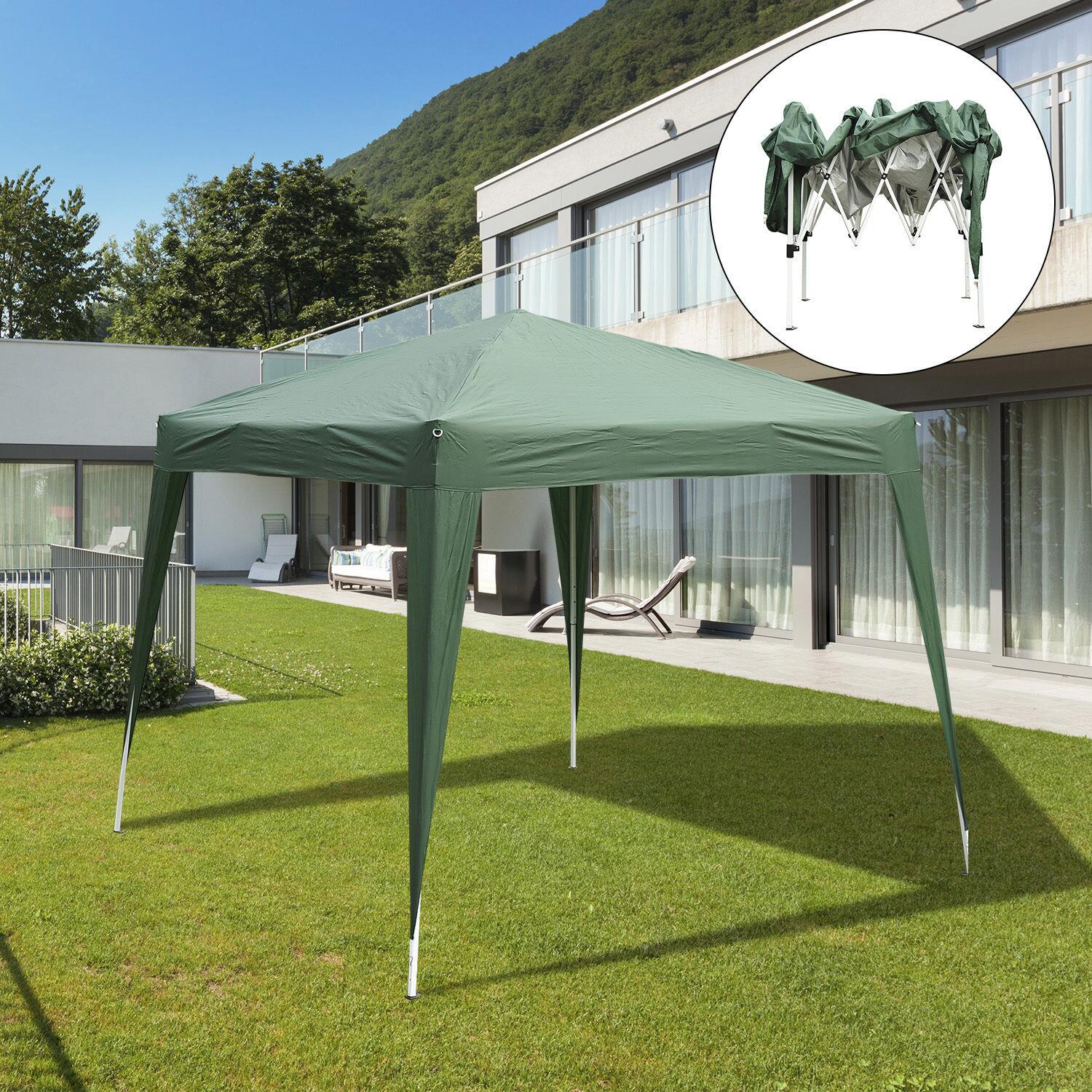 Outsunny Pavillon grün Stahl B/H/L: ca. 240x250x240 cm
